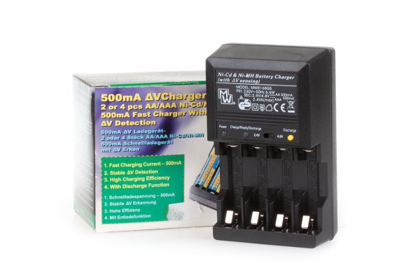 Ładowarka MW8168GS do akumulatorów 4x AA lub 4x AAA