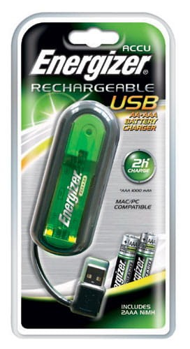 Ładowarka Energizer Rechargeable USB AA/AAA + 2x akumulator AAA 900mAh