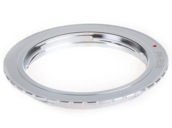 Adapter bagnetowy Pentax K-mount na Canon EOS