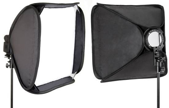 Softbox Commlite 40x40cm na lampy systemowe - powystaowowy - brak dyfuzora