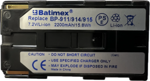 Akumulator Batimex Li-Ion 2200mAh zamiennik Canon BP 911 BP-911 (914/915)