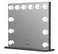 Lustro do makijażu Humanas HS-HM02 z oświetleniem LED - czarne