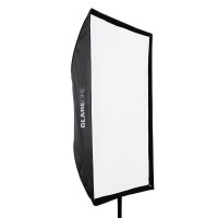 Softbox prostokątny GlareOne parasolkowy 80 x 120 cm z dyfuzorem do lamp reporterskich