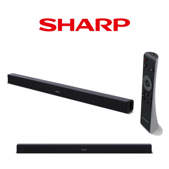 Soundbar SHARP HT-SB110 2.0 Slim Soundbar Bluetooth Black HDMI, Optical, Bluetooth 90 W  
