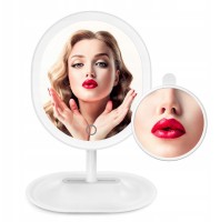 Lusterko do makijażu Humanas HS-ML03 z podświetleniem LED - białe