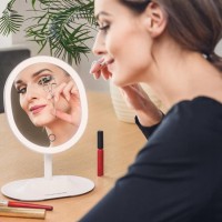 Lusterko do makijażu Humanas HS-ML03 z podświetleniem LED - białe