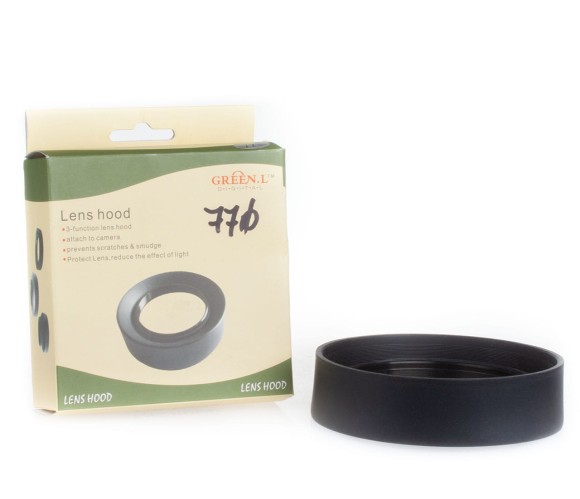 Green.L Uniwersalna gumowa osłona przeciwsłoneczna 77mm