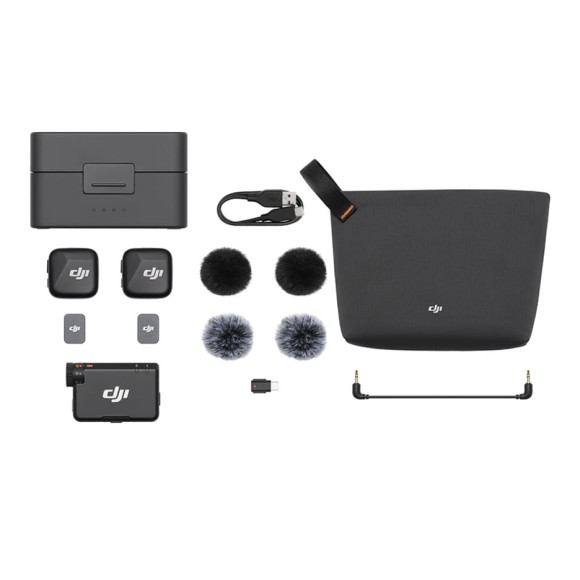 Zestaw mikrofonów bezprzewodowych DJI Mic Mini (2 TX + 1 RX + Etui ładujące)
