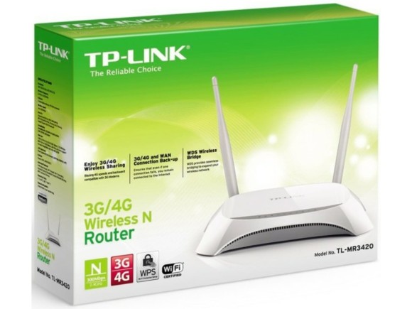 Router WiFi bezprzewodowy (300Mb/s 2,4GHz) 3G/4G LTE TP-Link TL-MR3420