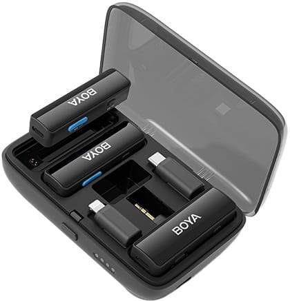 Bezprzewodowy mikrofon Boya Boyalink 3w1 USB-C, Lightning, aparat kamera