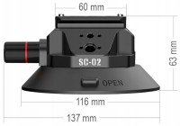 Przyssawka Ulanzi SC02 / SC-02 11,5cm z przegubem Magic Arm + Futerał