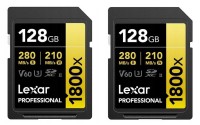 Karta pamięci LEXAR Pro 1800x SDXC U3 (V60) UHS-II R280/W210 128GB - 2pack
