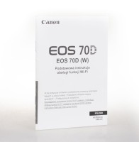 Instrukcja obsługi Canon 70D + funkcje Wi-Fi, 162 strony - powystawowa