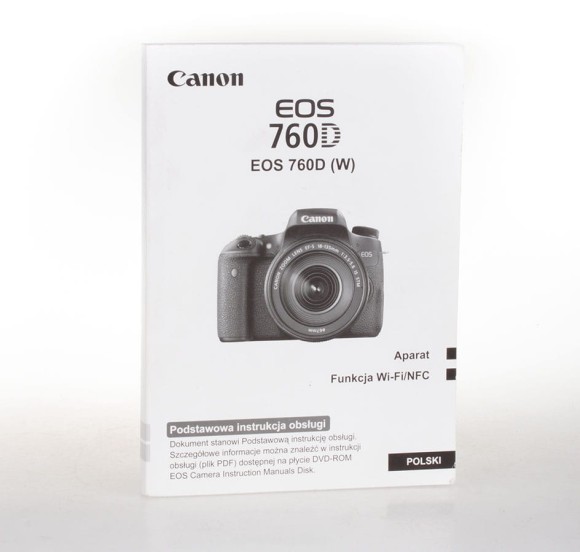 Instrukcja obsługi Canon 760D + funkcje Wi-Fi, 220 stron - powystawowa