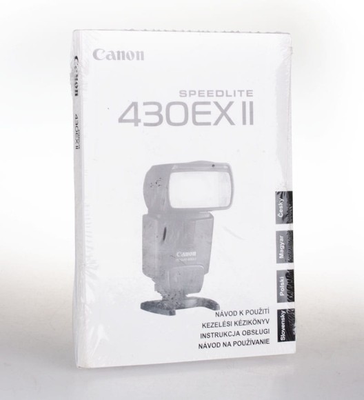 Instrukcja obsługi Canon Speedlite 430EX II – wielojęzyczna wersja (Czeski, Węgierski, Polski, Słowacki)