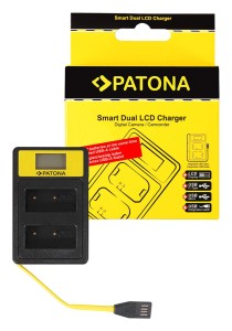Ładowarka PATONA podwójna Smart do Fuji NP-W126  NP-W126S
