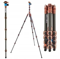 Statyw 3 Legged Thing Albert 2.0 Bronze, włókna węglowe, 5-sekcji, udźwig 30kg, głowica kulowa