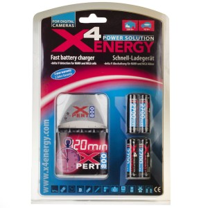 Ładowarka X4 Energy Xpert 800 (bez akumulatorów) AA/AAA