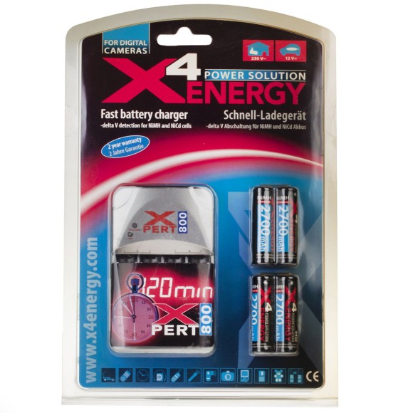Ładowarka X4 Energy Xpert 800 (bez akumulatorów) AA/AAA
