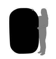 Blenda 2w1 102x168cm srebrno-złota