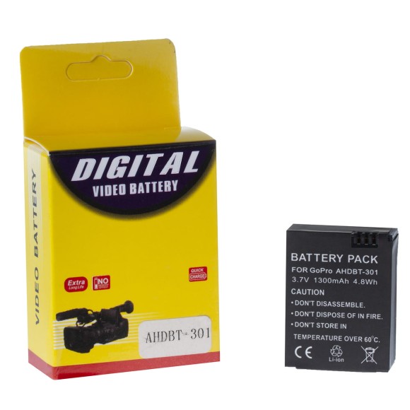 Akumulator Digital AHDBT-301 3,7 V 1300 mAh do GoPro HERO 3