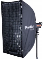 Softbox Phottix Raja 60x90cm bowens składany jak parasol + dyfuzor + grid + pokrowiec z paskiem na ramię 