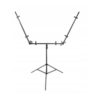 Uchwyt do mocowania 3 blend z statywem - rozstaw 2 x 80 cm + 1 x 60 cm