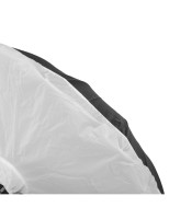GlareOne Orb 130 Silver - głęboki srebrny parasol z dyfuzorem