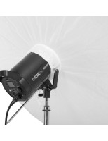 GlareOne Orb 130 Silver - głęboki srebrny parasol z dyfuzorem