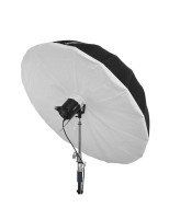 GlareOne Orb 130 Silver - głęboki srebrny parasol z dyfuzorem