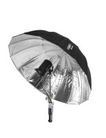 GlareOne Orb 130 Silver - głęboki srebrny parasol z dyfuzorem