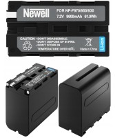 Akumulator Newell NP-F970 960 8600mAh chip Sony do kamer, oświetlenia