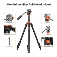 Statyw fotograficzny video K&F Concept K234A7 z głowicą olejową FH-03