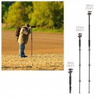 Statyw Monopod K&F Aluminium/Magnez 175/185cm / KF09.089