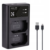 Podwójna Ładowarka USB do NP-FZ100 Sony A7 A7R III A9 II A6600 K&F CONCEPT / KF28.0010