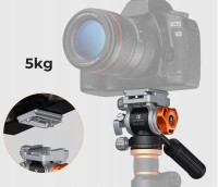 Głowica Olejowa Video Panoramiczna K&F FH-03 5kg Metal 1/4 3/8 Arca Swiss / FH-03 / KF31.087