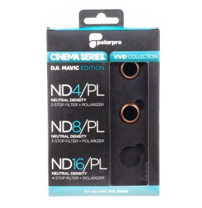 Filtry PolarPro do DJI Mavic - ND4/PL ND8/PL Szare + Polaryzacyjne