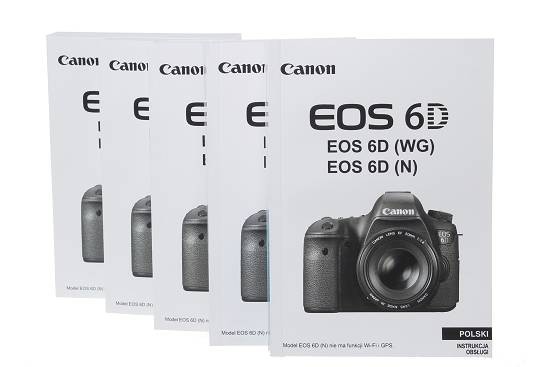 Oryginalna instrukcja obsługi PL do Canon 6D