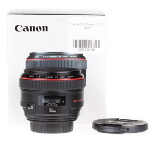 Obiektyw Canon 50 mm f/1.2 L EF USM + osłona + pokrowiec