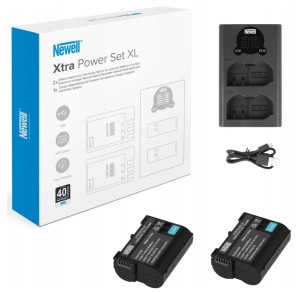 Zestaw ładowarka dwukanałowa Newell DL-USB-C i dwa akumulatory EN-EL15 do Nikon