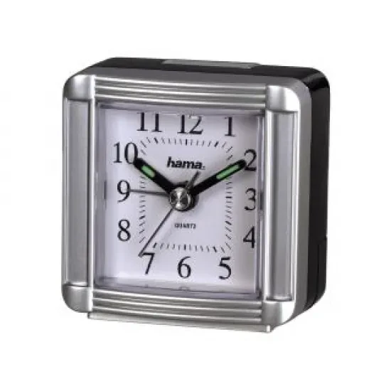 Hama A30 106945 – analogowy budzik podróżny (srebrny)