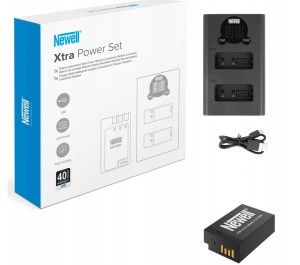 Zestaw ładowarka dwukanałowa Newell DL-USB-C i akumulator LP-E17 do Canon