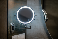 Lustro łazienkowe Humanas HS-BM01 z podświetleniem LED - czarne 