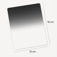 Filtr prostokątny połówkowy szary 100x150mm  ND4 