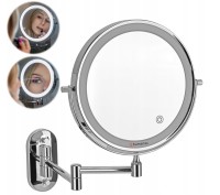 Lustro łazienkowe Humanas HS-BM01 z podświetleniem LED - srebrne