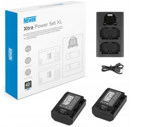 Zestaw ładowarka dwukanałowa Newell DL-USB-C i dwa akumulatory NP-FZ100 2250 mAh do Sony 