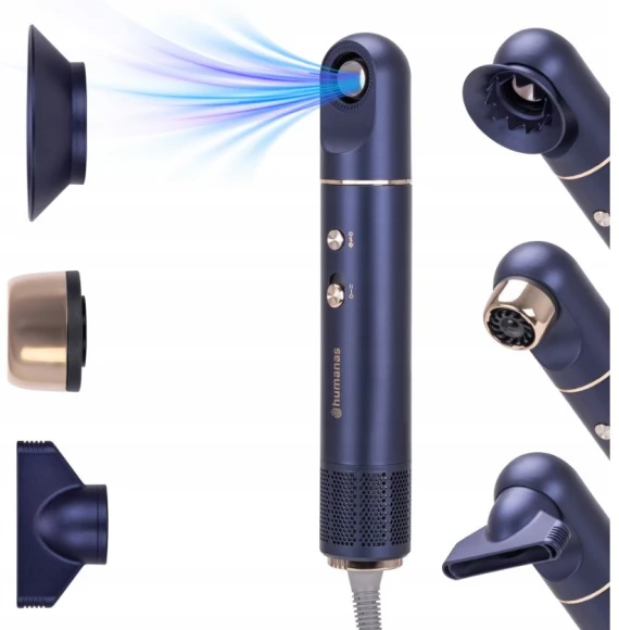 Suszarka do włosów z funkcją jonizowania Humanas AirTouch HD-AT05 - fioletowa