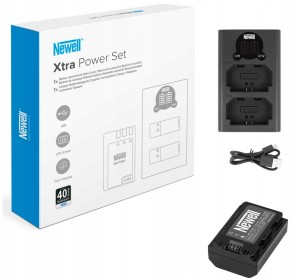 Zestaw ładowarka dwukanałowa Newell DL-USB-C i akumulator NP-FZ100 do Sony