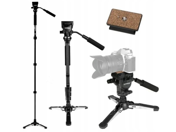 Monopod Yunteng VCT-288 z głowicą olejową oraz stopką