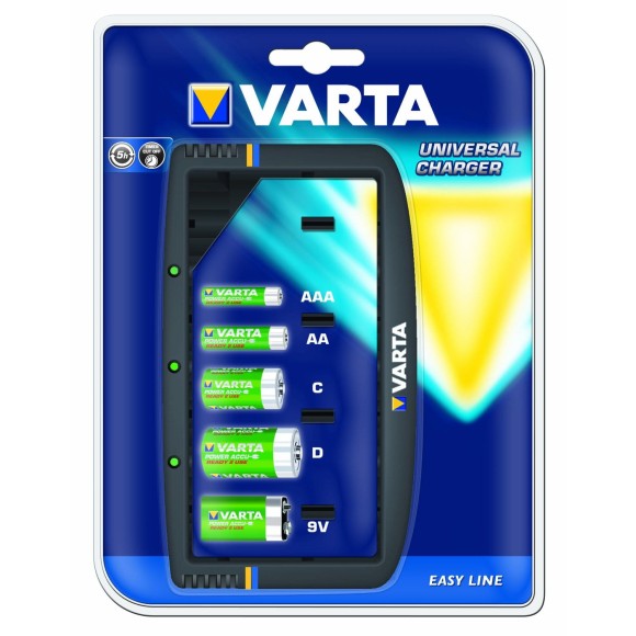 Uniwersalna ładowarka Varta do AA, AAA, C (R14), D (R20) i 9V NiCd i NiMH 